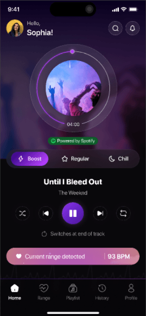 Boost mood home screen