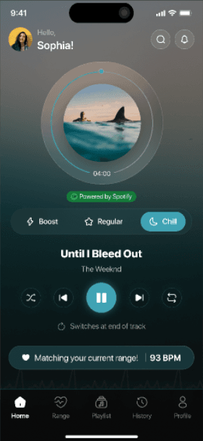 Chill mood home screen