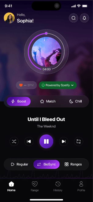 Home screen, Boost mood